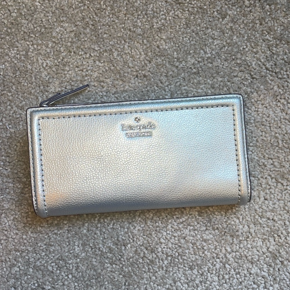 Silver Kate Spade wallet